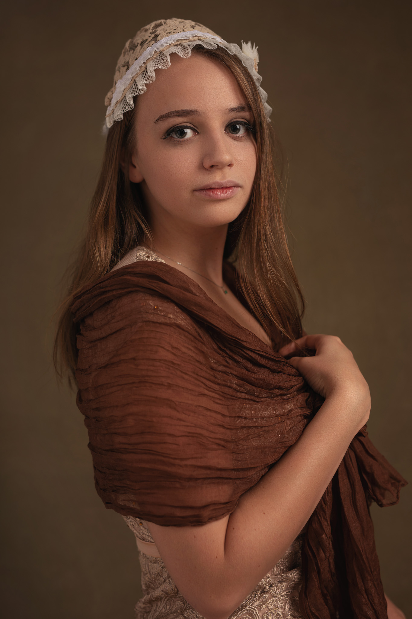 jeune fille fine-art tableau bonnet photo portrait studio lot-et-garonne marmande tonneins virazeil